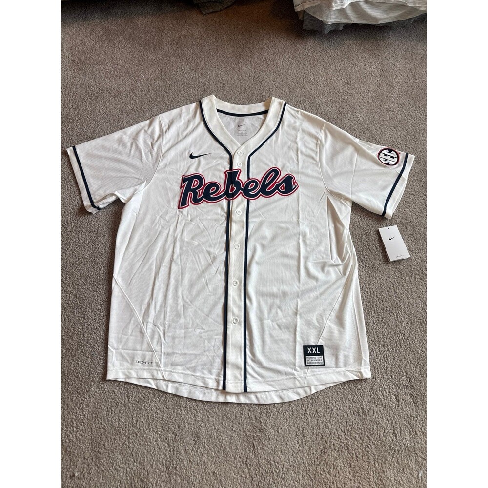Ole Miss Rebels Nike NWT Men’s Baseball Jersey Size XXL